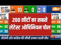 INDIA TV Opinion Poll: 200 सीटों का सबसे लेटेस्ट ओपिनियन पोल | Opinion Poll | India TV