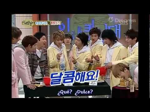 DBSK provando el ají más picante