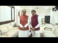 MP CM Mohan Yadav meets former CM and party leader Shivraj Singh Chouhan, in Bhopal| News9