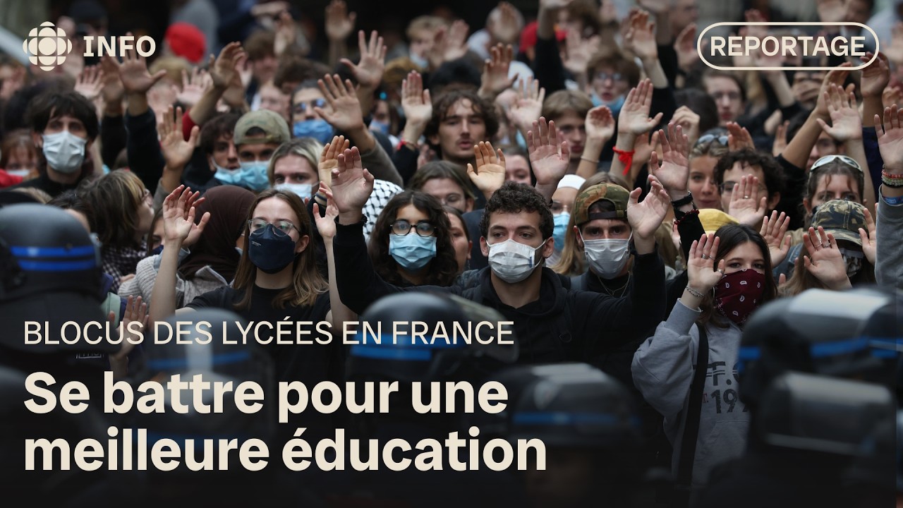 Blocage des lycées : des dizaines de milliers de jeunes français dans les rues