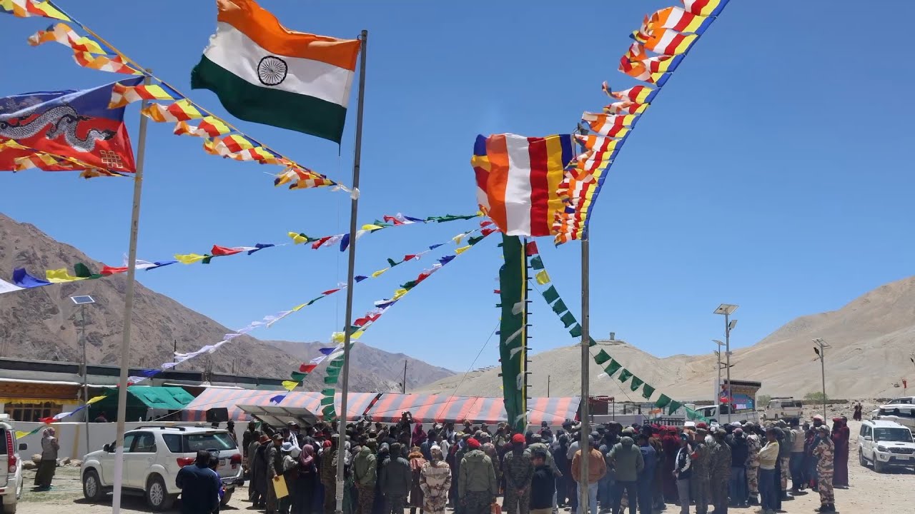 ‘Ngari Dharchen’ hoisted at Demjok Lhari Karmo near Tibet border