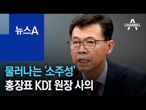 물러나는 ‘소주성’…홍장표 KDI 원장 사의 | 뉴스A