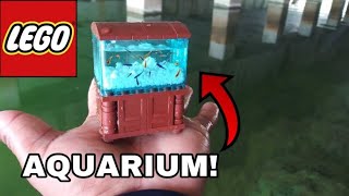 WORLD'S BEST MINI LEGO AQUARIUM with LIVE FISH! (REAL)