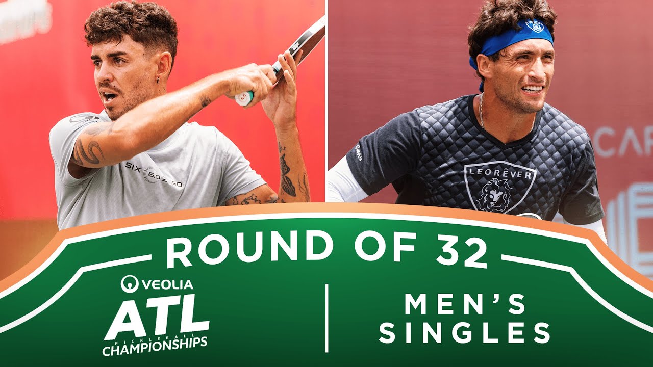 Jaume Martinez Vich v Jay Devilliers at the Veolia Atlanta Pickleball Championships