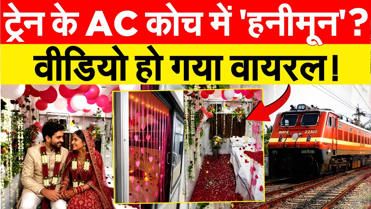 ट्रेन के AC कोच में 'हनीमून' ? वीडियो हो गया वायरल! Train Coach Viral Video