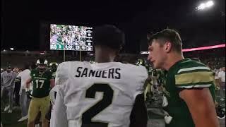 Colorado QB Shedeur Sanders refuses to shake the hand of Colorado State QB Brayden Fowler-Nicolosi