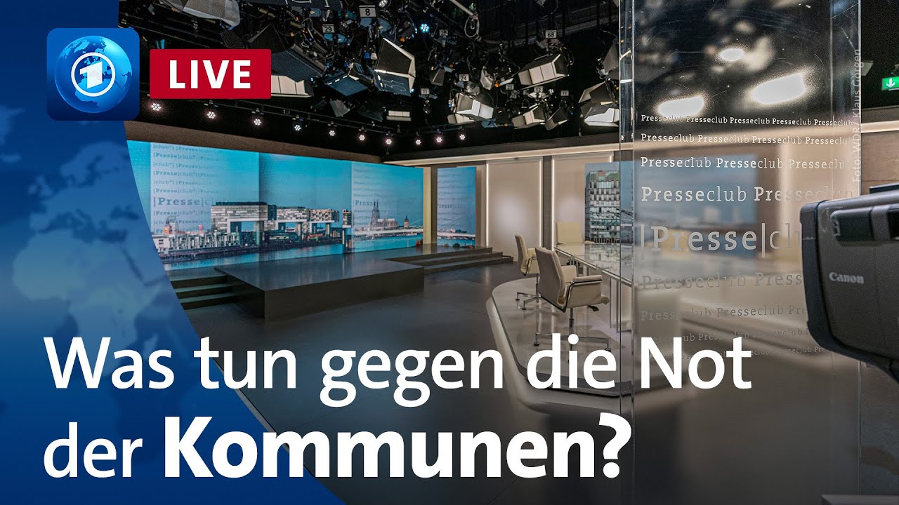 Live: Presseclub | Leere Kassen, düsteres Stadtbild: Was tun gegen die Not der Kommunen?