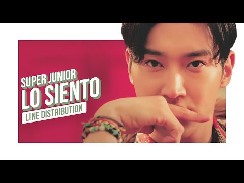 SUPER JUNIOR - Lo Siento Line Distribution (Color Coded) | 슈퍼주니어 - 로시엔토