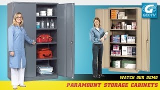 Paramount Storage Cabinet Easy Assembly 36X24X78 Black