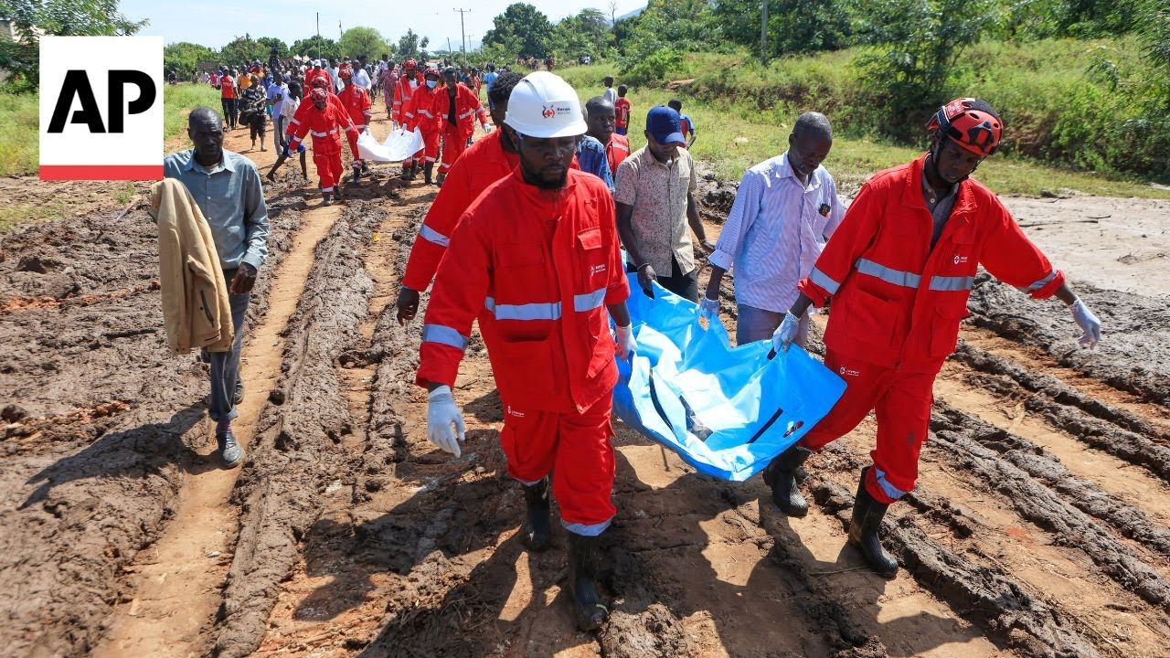 Rescuers search for survivors after deadly landslide in Kenya