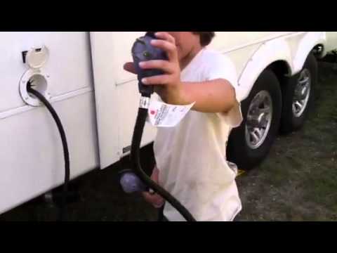 How to Plug In the Electrical Cord on a 5th Wheel RV - YouTube 30 amp rv shore power wiring 