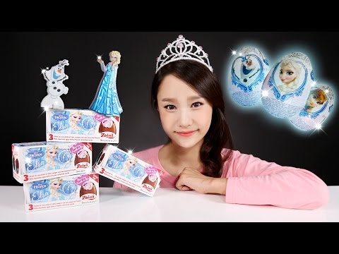 캐리의 겨울왕국 엘사 서프라이즈 에그 장난감 알까기 놀이 CarrieAndToys