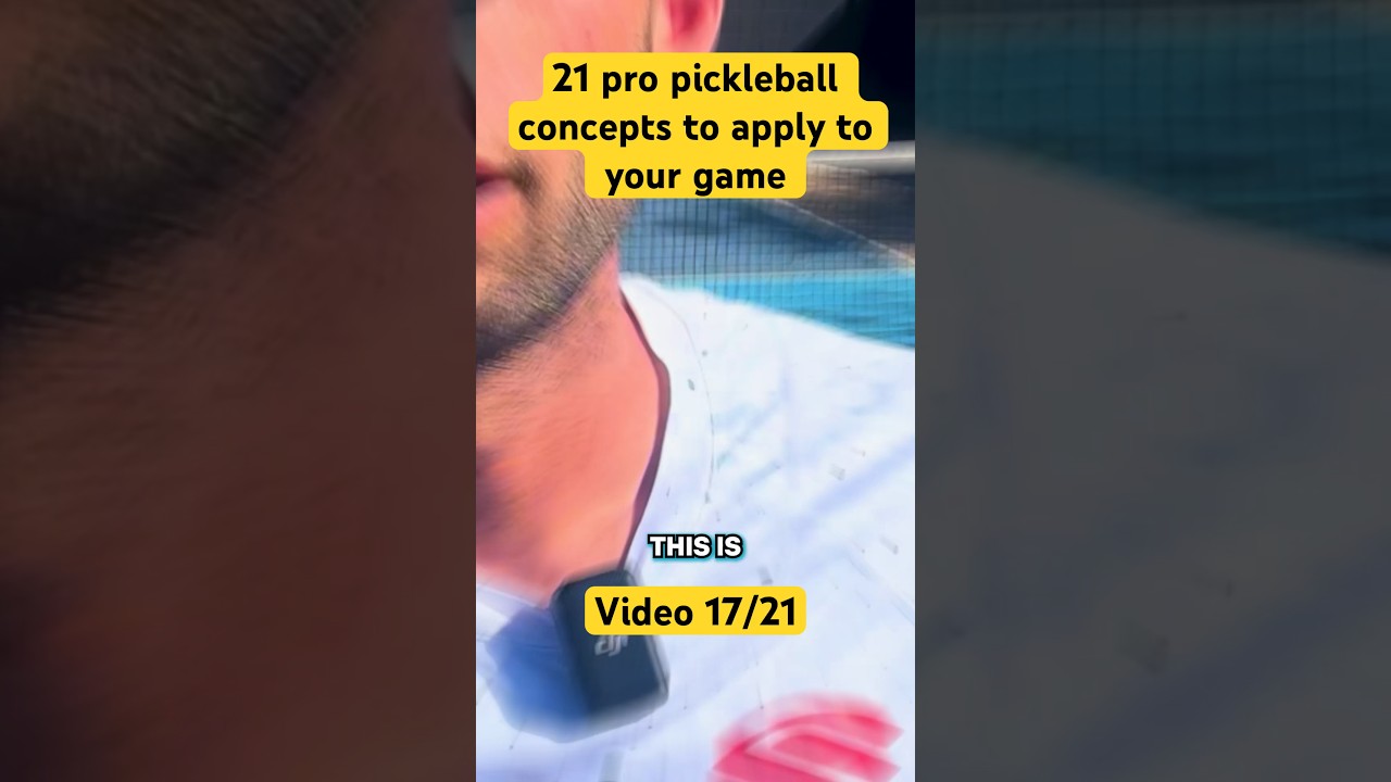 Most players are good at one or the other. Few are good at both. (VIDEO 17/21) #pickleball