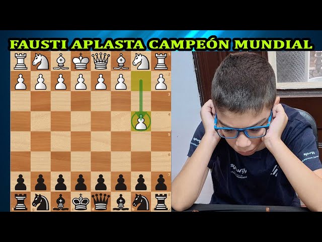 FAUSTI FULMINA A CAMPEÓN MUNDIAL Faustino Oro vs Ray Robson partida de ajedrez blitz en chess.com