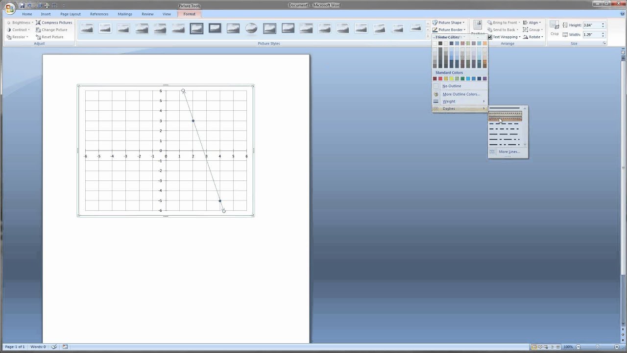 Video 1 make a graph in microsoft word for math problems youtube