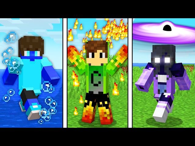 TRANSFORMEI YOUTUBERS em SUPER ELEMENTAIS no Minecraft!