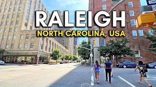 North Carolina Driving Tour, USA; Downtown Raleigh - 4K
