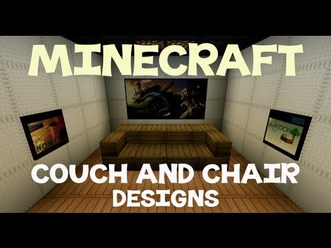 Minecraft: Couch And Chair Designs - YouTube