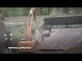 Workers begin removing bridge over I-95 after gasoline tanker crash in Connecticut  - 00:46 min - News - Video