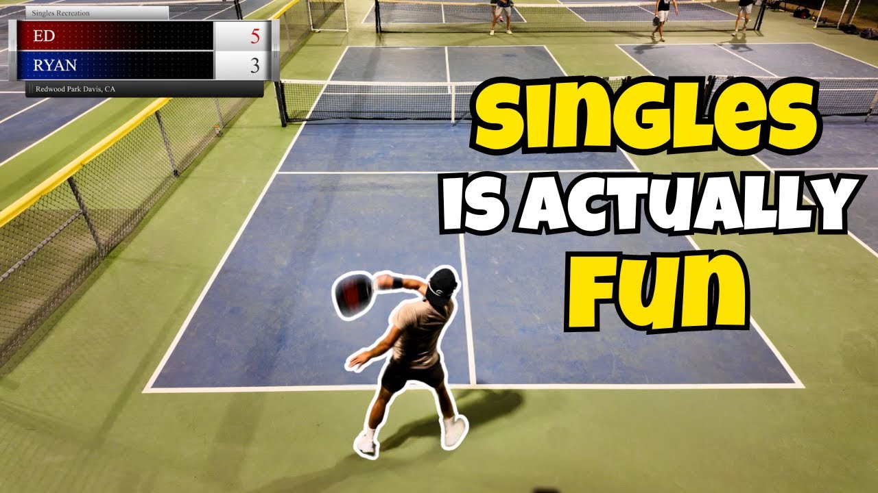 Pickleball Singles is Actually Kinda Fun | New Camera Set Up! (ft. Swing Vision)