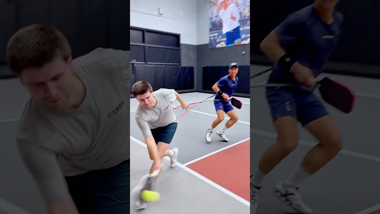 We Played Pickleball Tied Together 😂