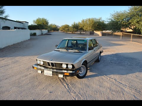 video 1985 BMW 528e