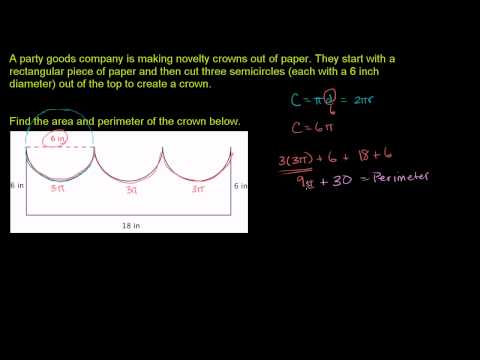 find the area and perimeter of composite geometric figures