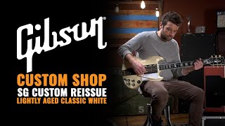 Gibson Custom Shop SG Custom Reissue Lightly Aged Classic White (Serial 041621)