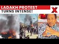 Ladakh Rally Drama Caught on Cam: Massive Statehood Protest Ends with Police Action | NewsX