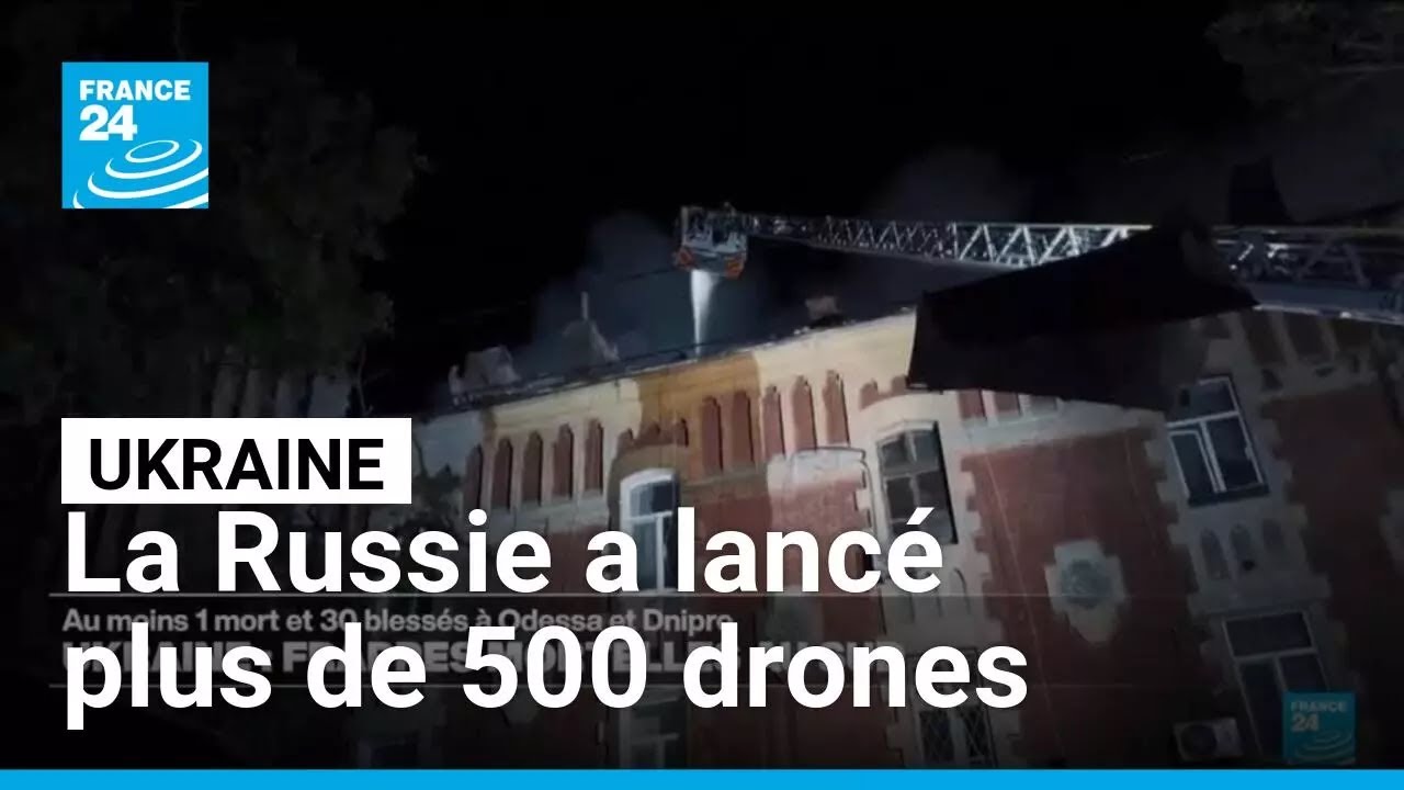 Guerre en Ukraine : plus de 30 blessés dans des frappes nocturnes russes • FRANCE 24