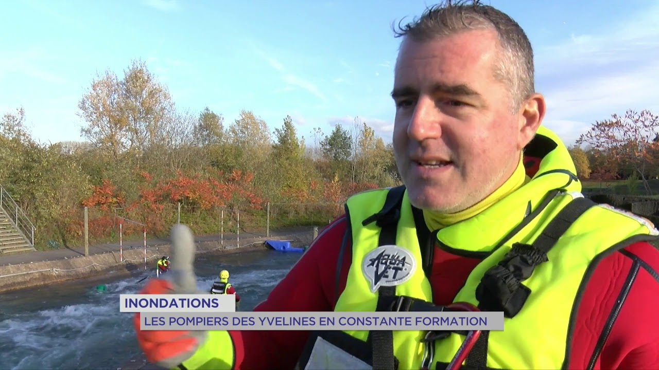 Inondations : les pompiers des Yvelines en constante formation