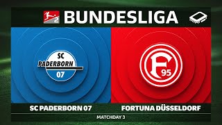 SC Paderborn 07 vs. Fortuna Düsseldorf | Matchday 3 — Bundesliga 2 2025/26