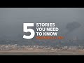 Hamas chief says truce deal with Israel is ‘close,’ and more - Five stories you need to know  - 01:17 min - News - Video