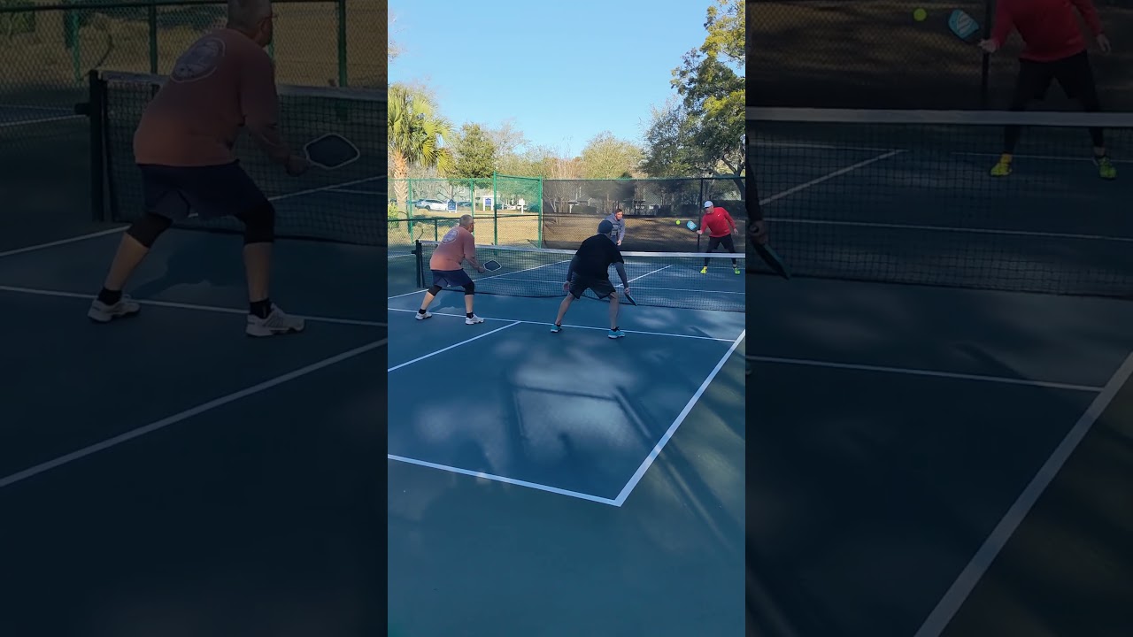 he almost got it #pickleballdoubles #pickleballrocks #tennis #badminton #pickleball