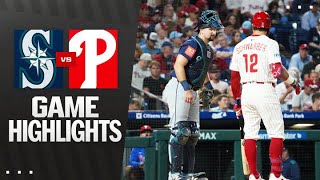 Mariners vs. Phillies Game Highlights (8/18/25) | MLB Highlights
