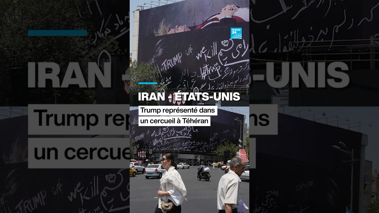 Iran - États-Unis : Trump représenté dans un cercueil à Téhéran • FRANCE 24