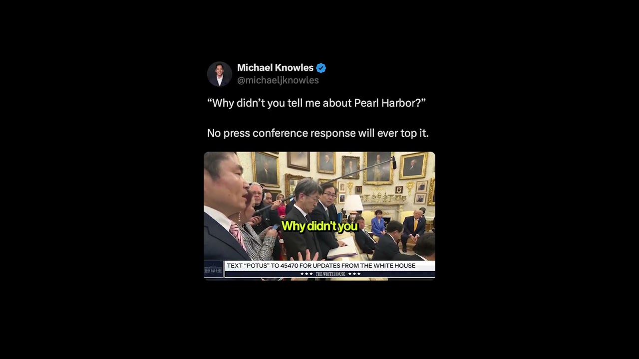 Trump's response to a Japanese reporter is great 😂