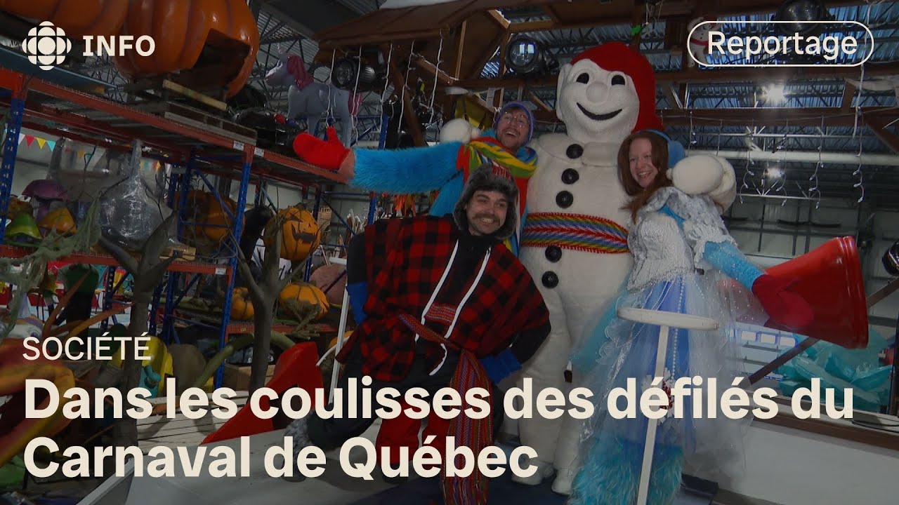 Préparation des défils du Carnaval de Québec