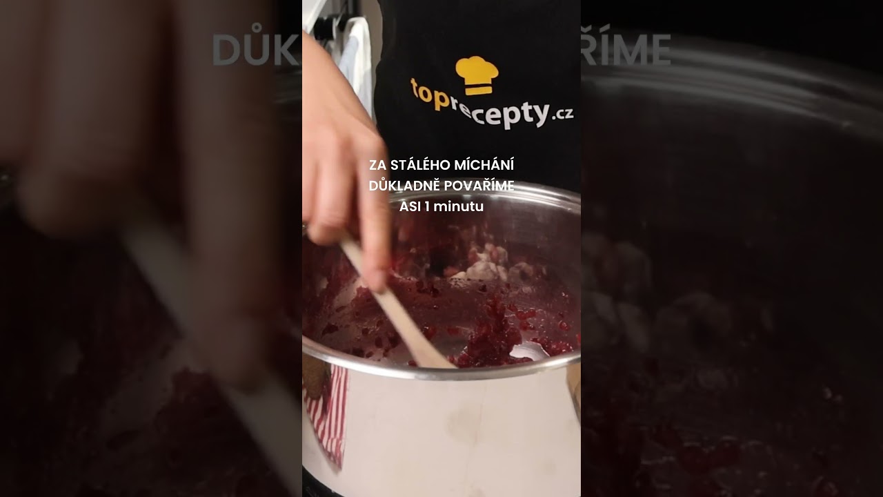 Domácí třešňová marmeláda jako od babičky 🍒 #toprecepty #shorts #marmelada