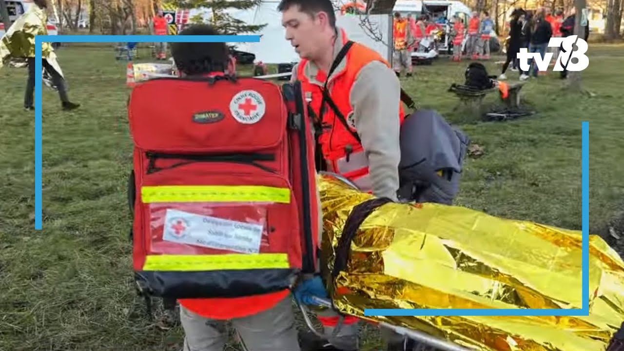 Aux Mureaux, la Croix-Rouge s’exerce aux situations à nombreuses victimes