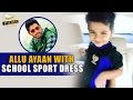 Bunny's son Ayaan is seen in Scholl sports dress