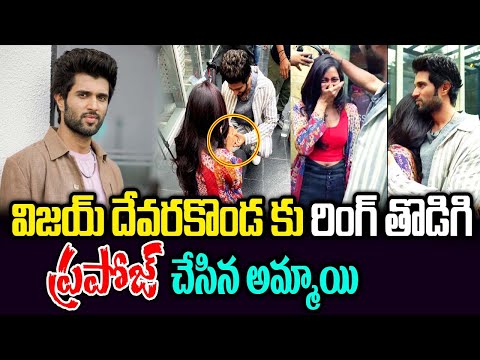 Viral: Lady fan proposed with ring to Vijay Deverakonda; watch actor's reaction
