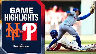 Mets vs. Phillies NLDS Game 2 Highlights (10/6/24) | MLB Highlights