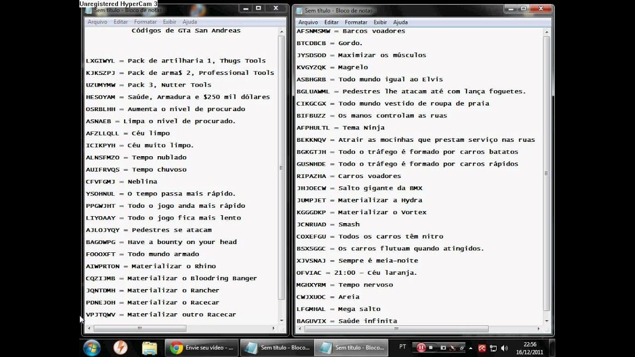Codigos De Gta San Andreas Para Pc Youtube 3628