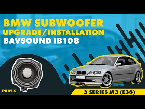 Bmw 3 series subwoofer install #5