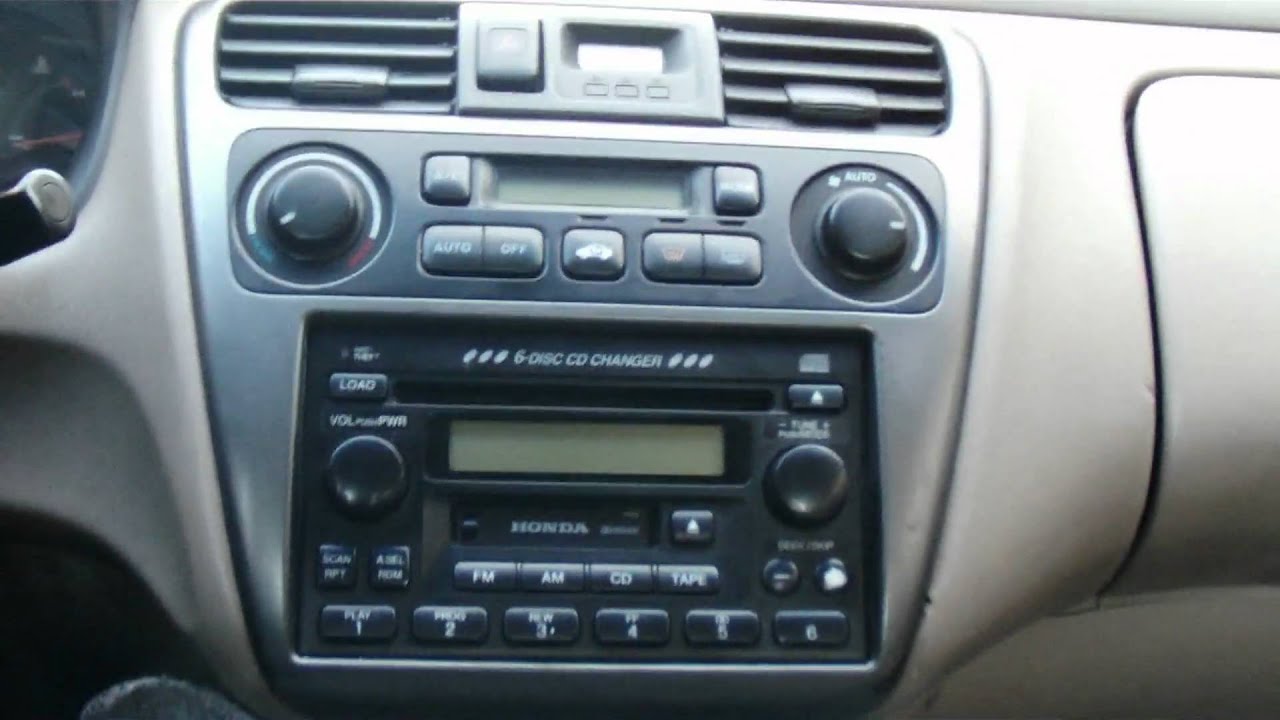 Take stereo out 1993 honda accord #5