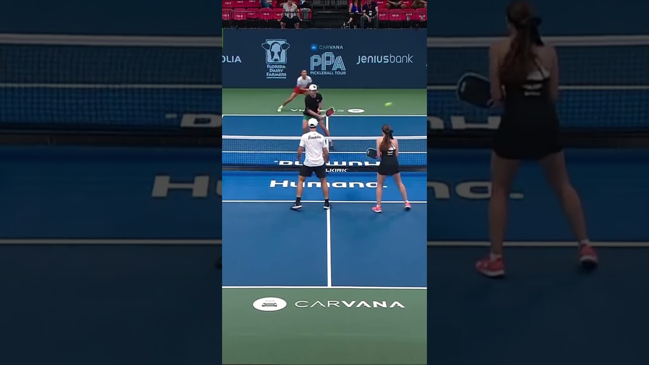 JW and Jorja Johnson just showed off their pickleball hand speed 🔥