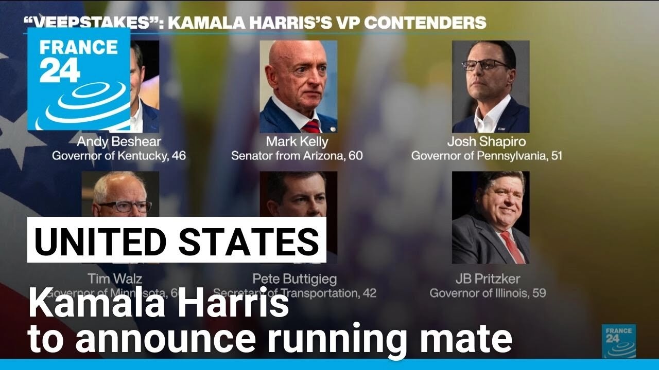 Kamala Harris to announce running mate in US presidential election • FRANCE 24 English