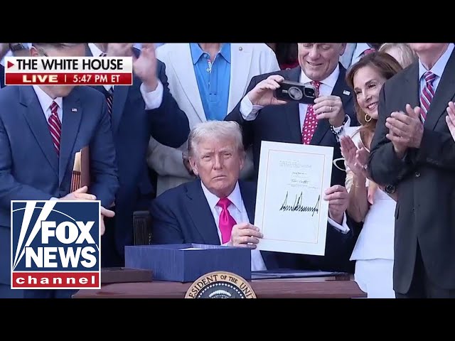 President Trump signs the 'big, beautiful bill' into effect