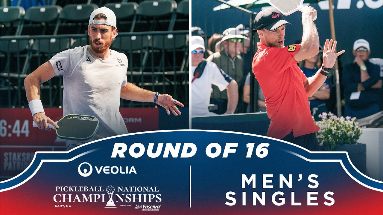 Federico Staksrud v Rafa Lenhard at the Veolia Atlanta Pickleball Championships